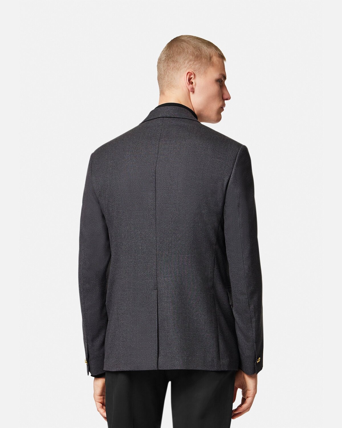 Medusa Saddle Single-Breasted Blazer - 4