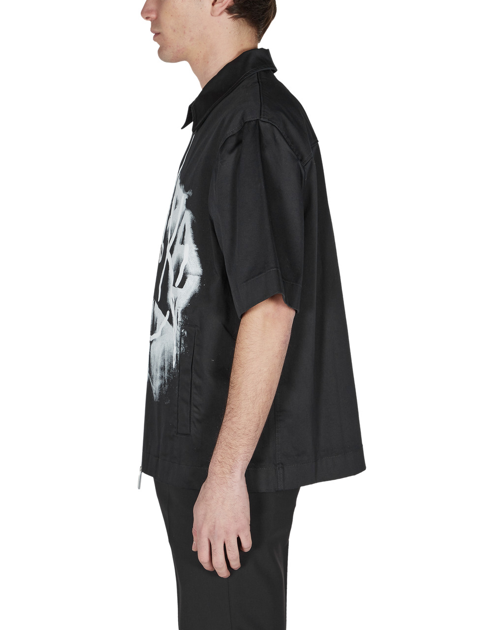 ZIP UP SS SHIRT - 4