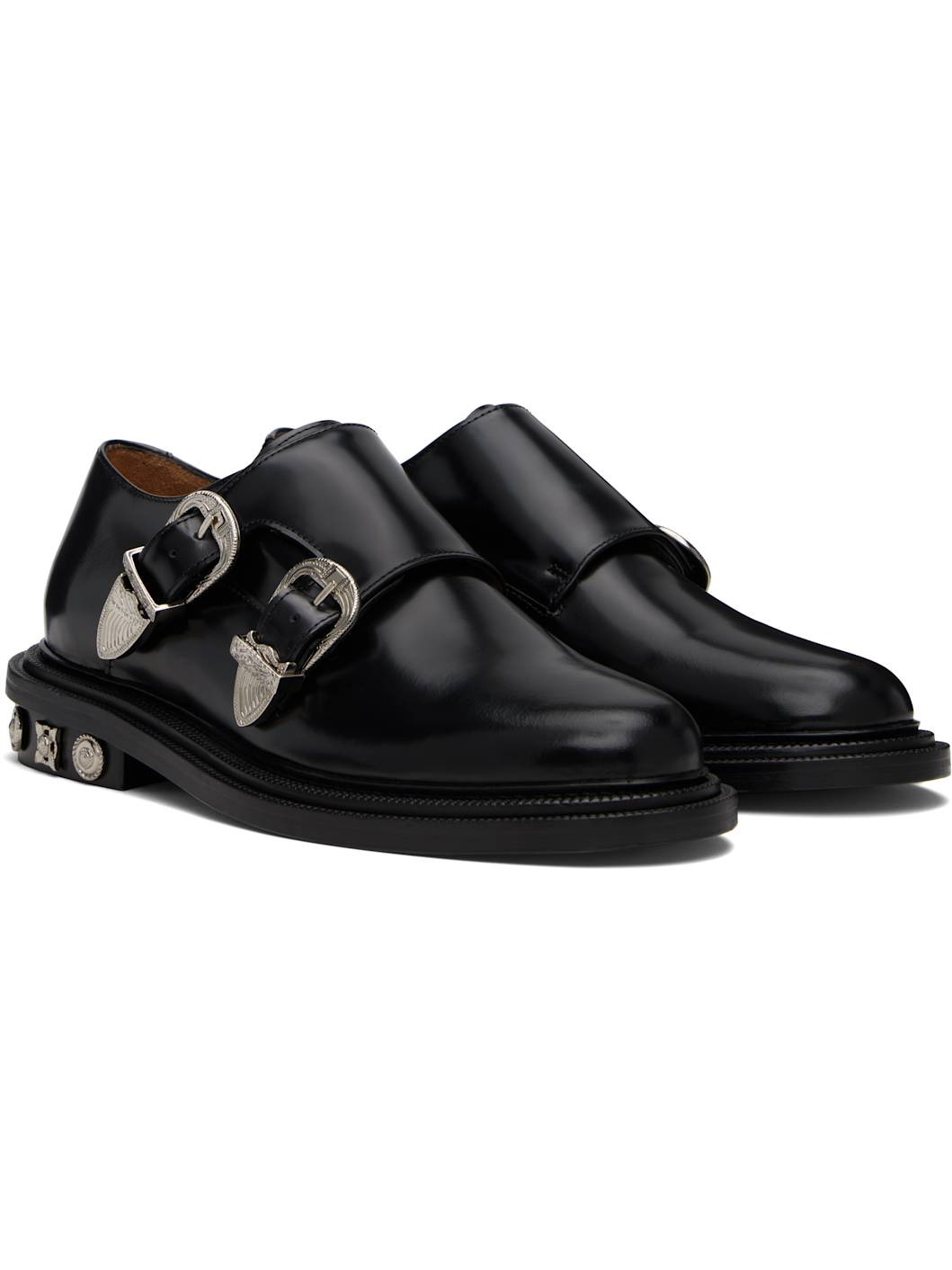 Black Double Monkstraps - 4