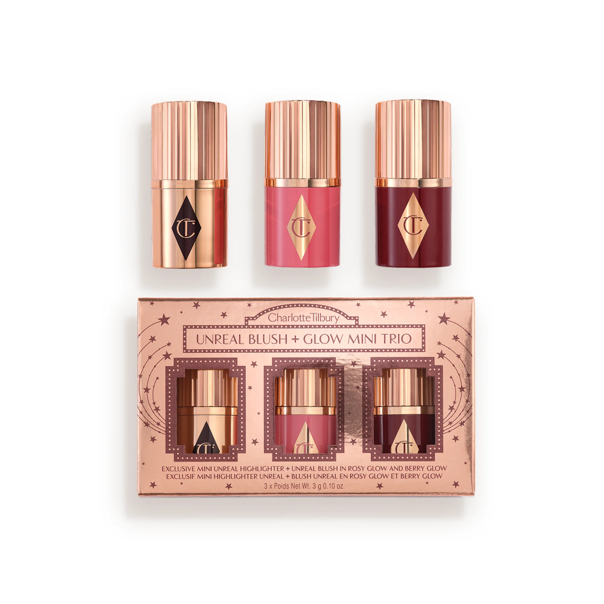 UNREAL BLUSH + GLOW MINI TRIO Mini Cheek Kit - 1