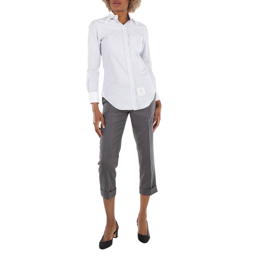 Thom Browne Low Rise Side Tab Slim Trousers - 4