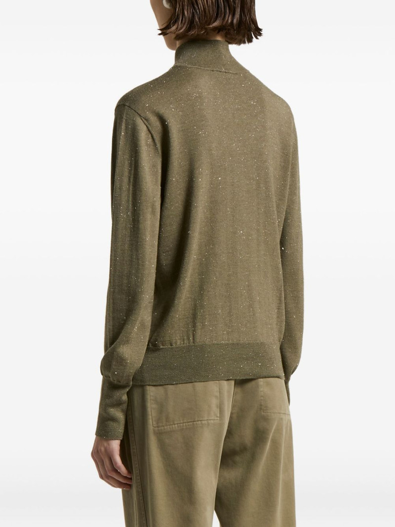 high-neck long-sleeves cardigan 3
