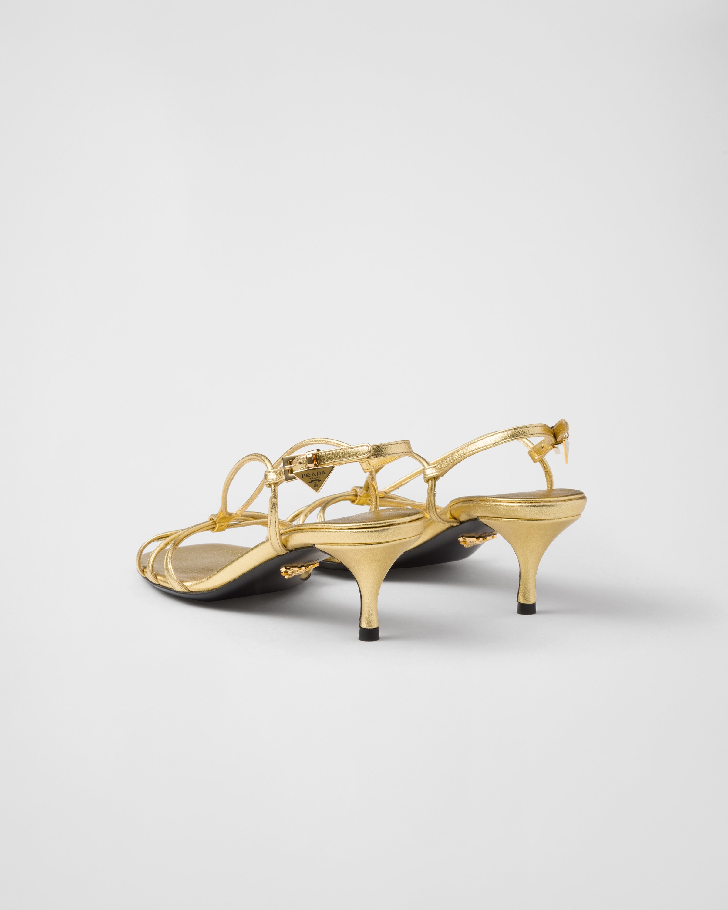 Mordoré nappa leather heeled sandals - 4