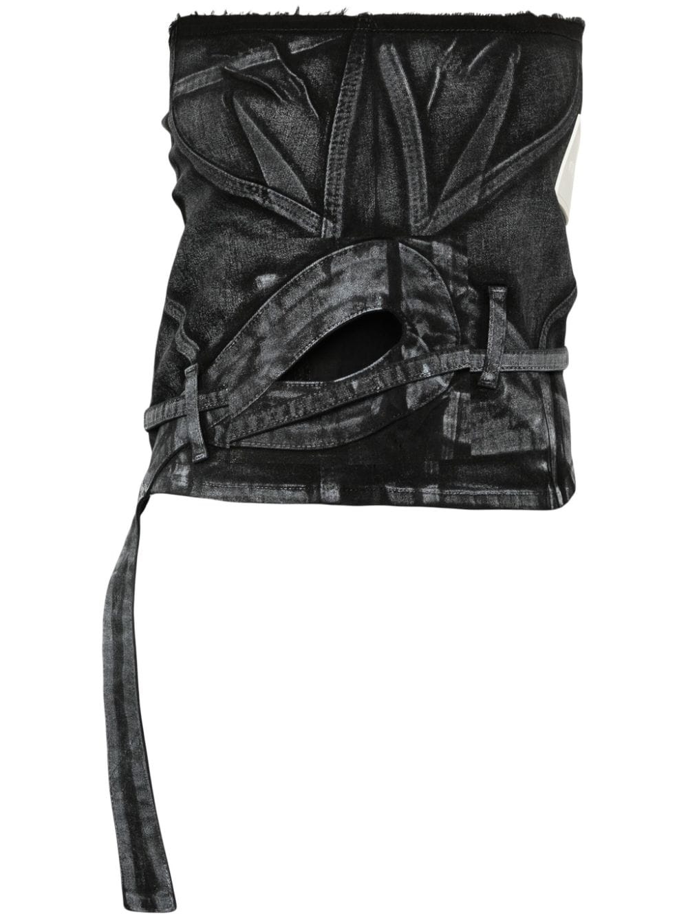 zip-detail tube top - 1