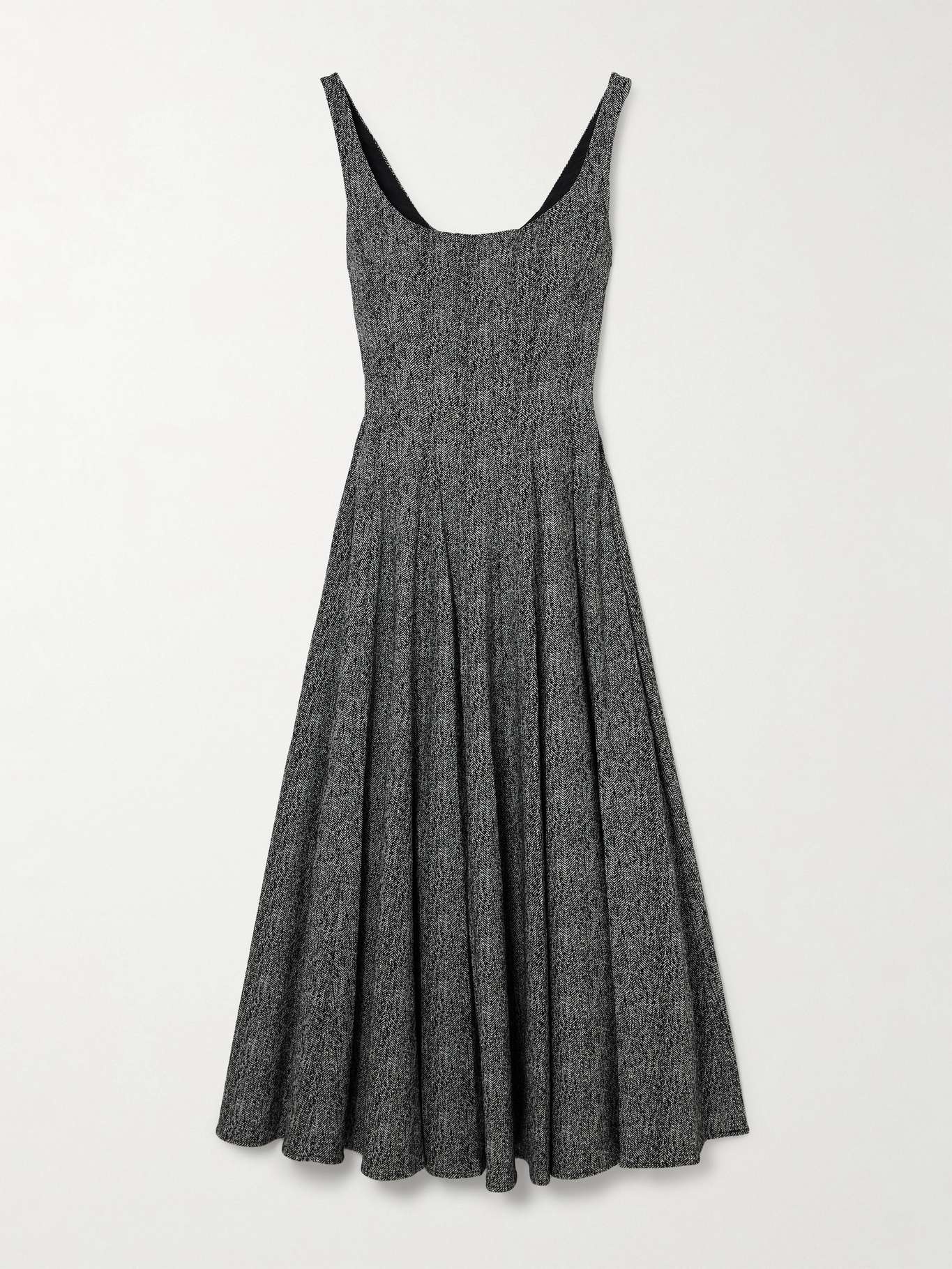 Wells herringbone tweed midi dress - 1