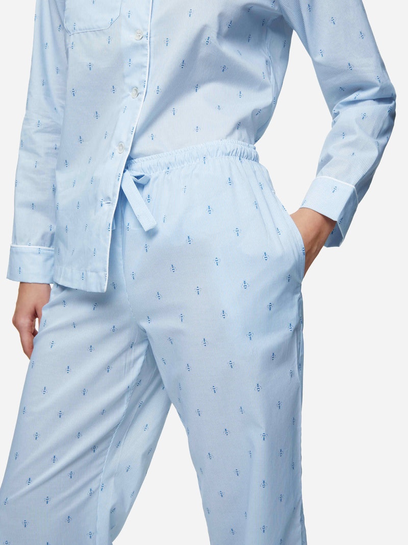 Women's Pyjamas Kelburn 35 Brushed Cotton Blue