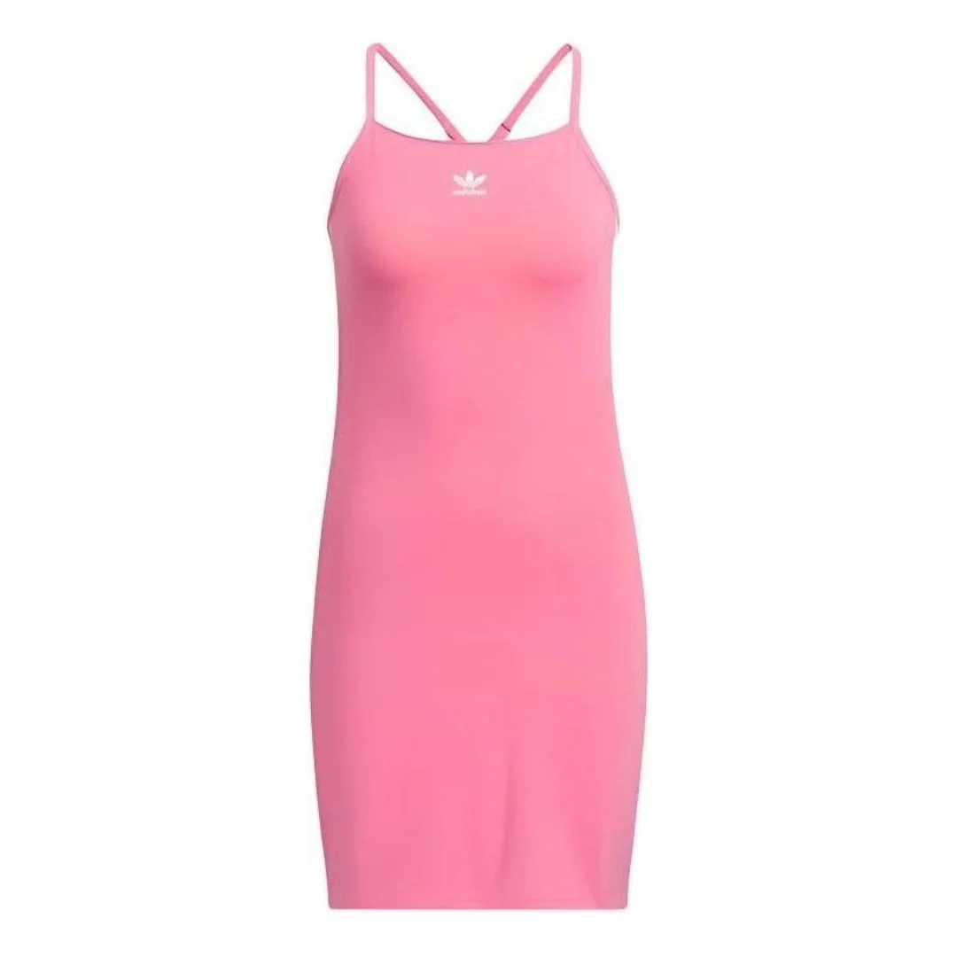 (WMNS) adidas originals Adicolor 3-Stripes Mini Dress Asia Sizing 'Pink' JE6044 - 1