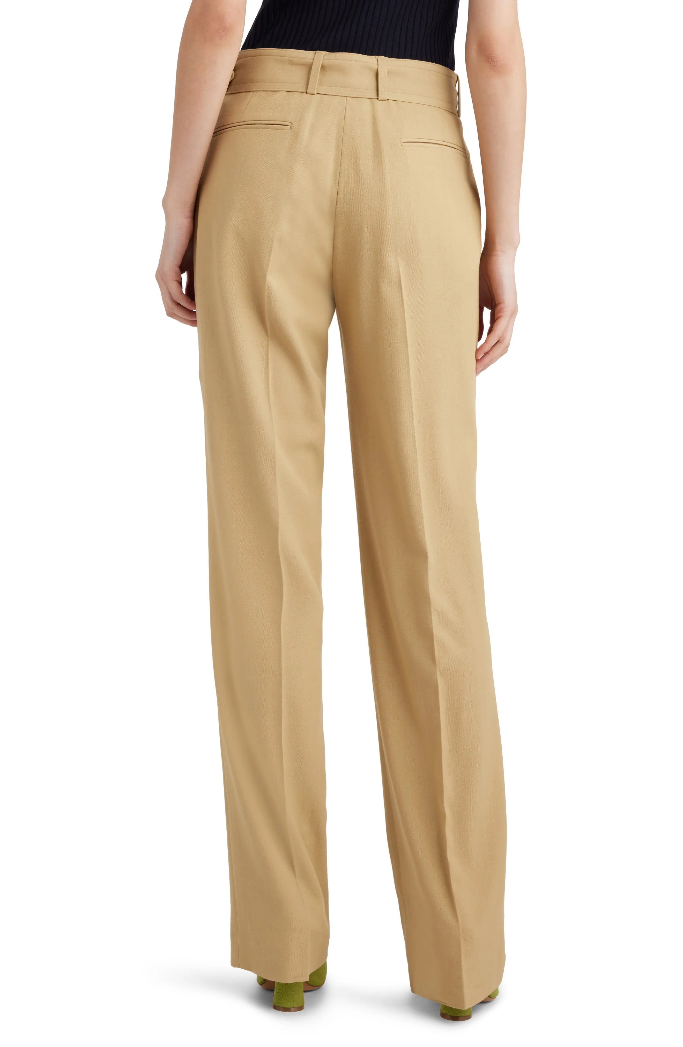 Pulla Belted Loose Straight Leg Pants - 3