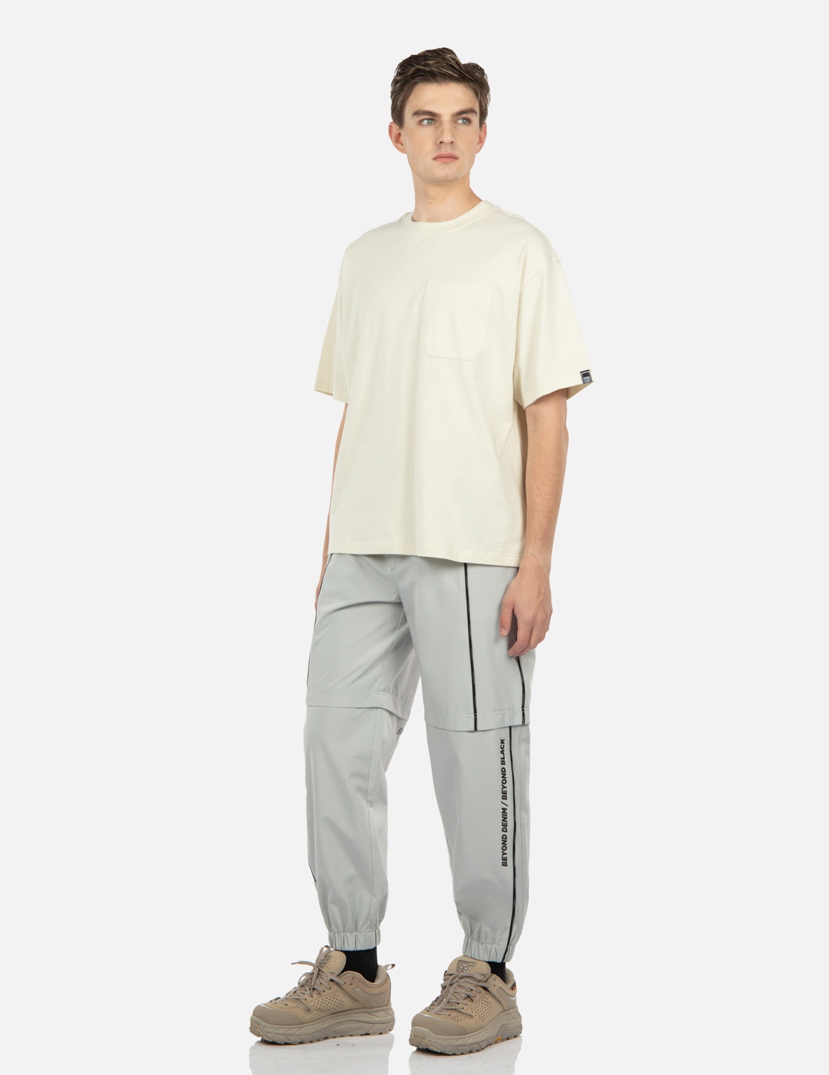 Moving Seagull Print Sweatpants - 4