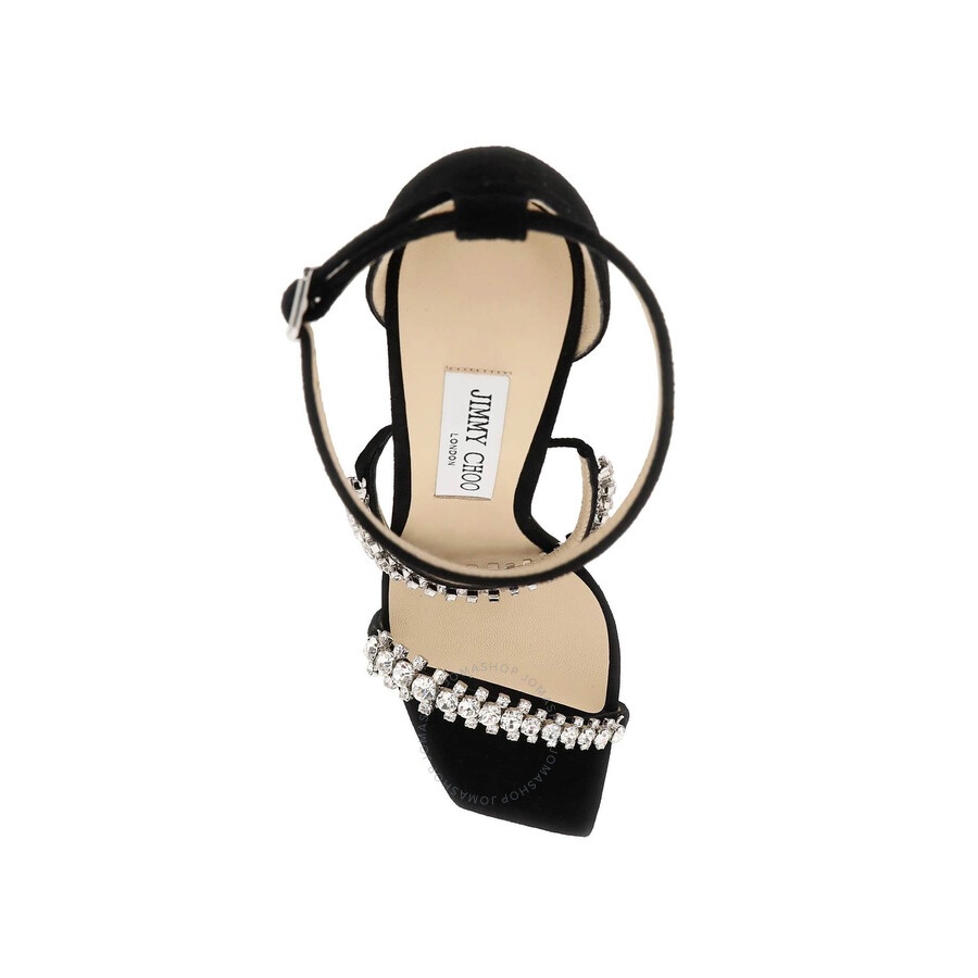 Jimmy Choo Black Bing 105 Crystal Sandals - 2