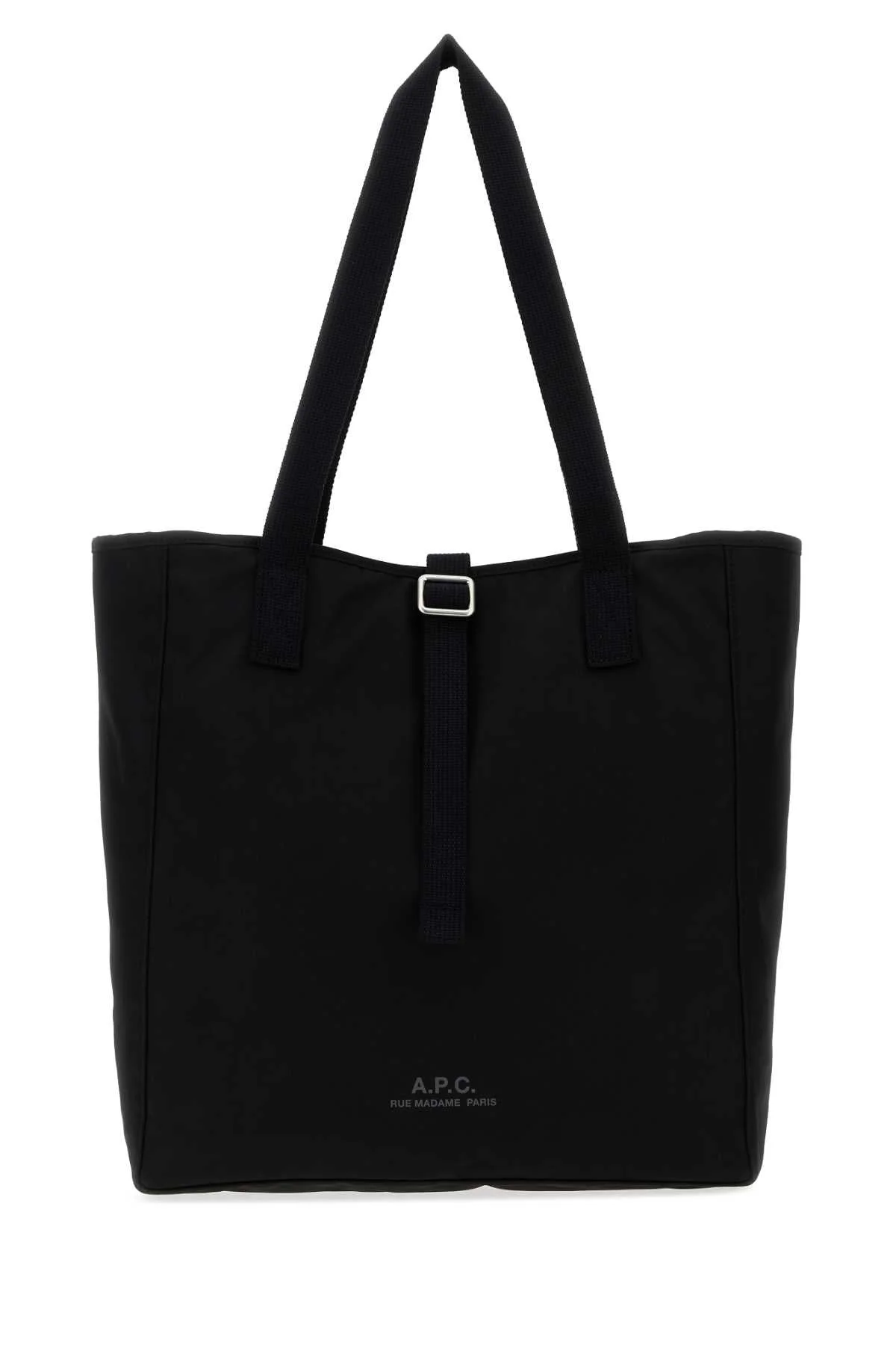 A.P.C. Men Black Canvas Cabas Archive Shopping Bag - 1