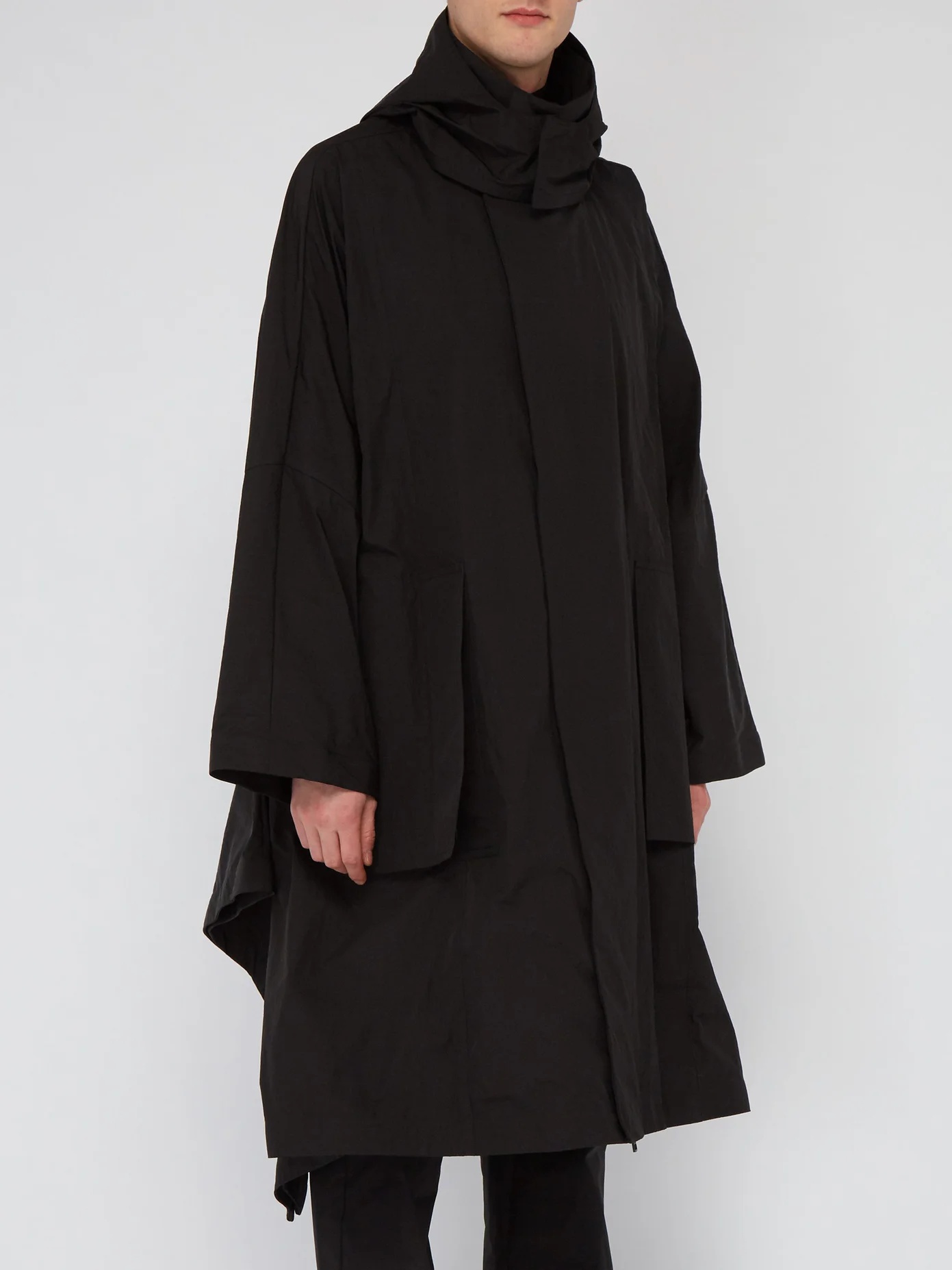 Tensor hooded cape coat - 4