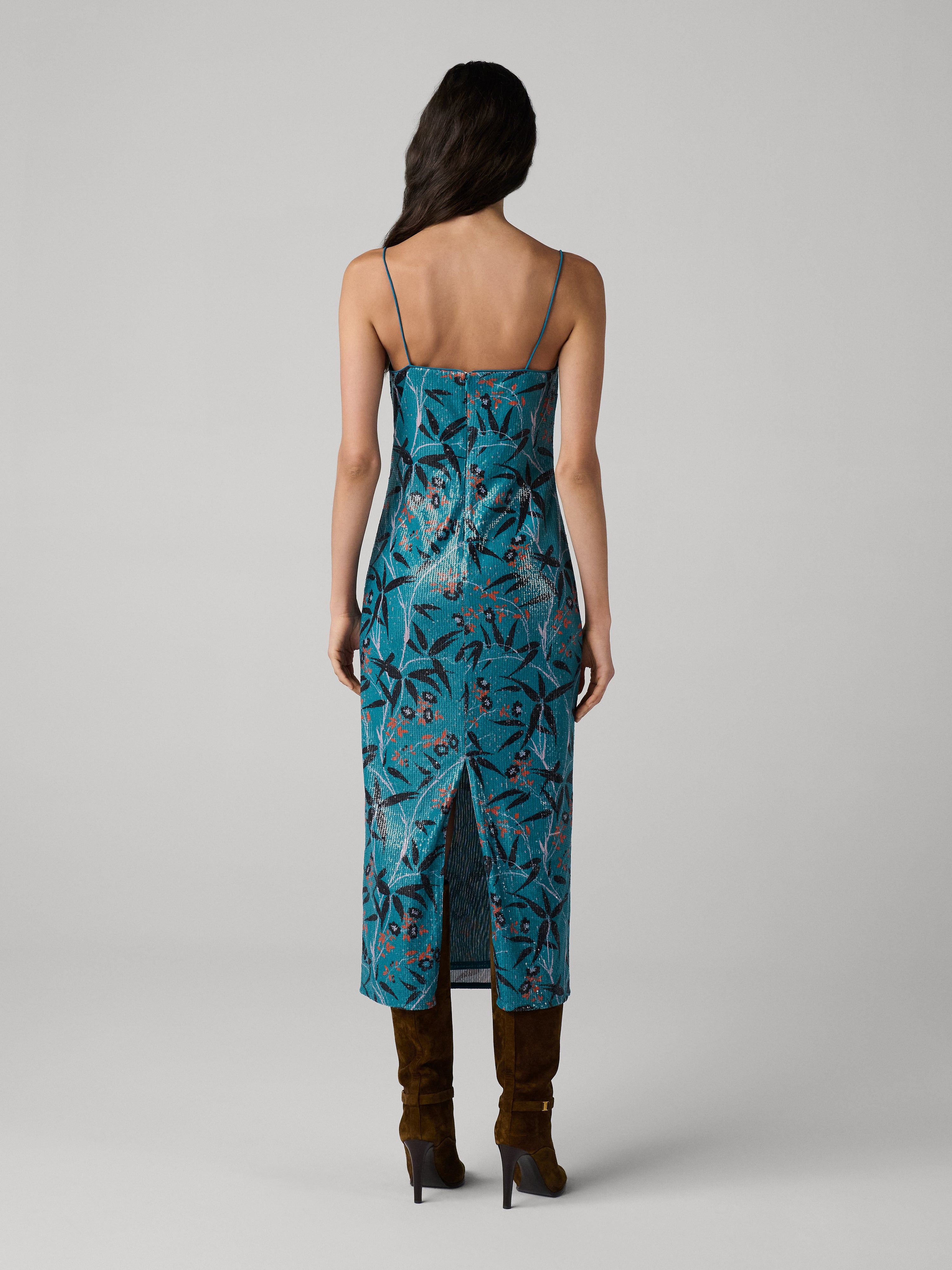 Jane Sequin Slip Dress - 3