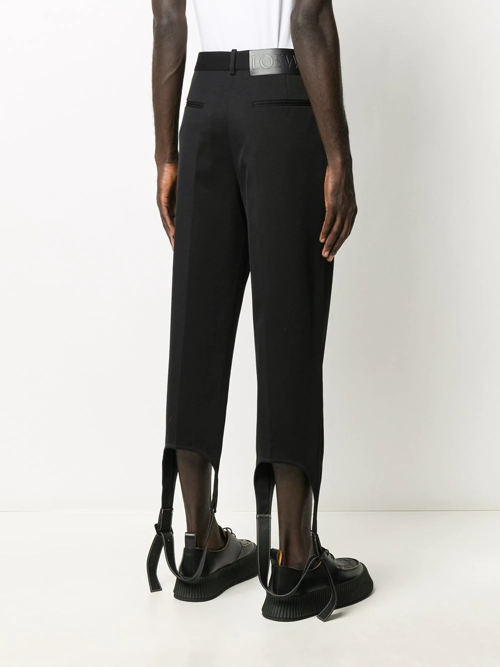 leather strap trousers - 4