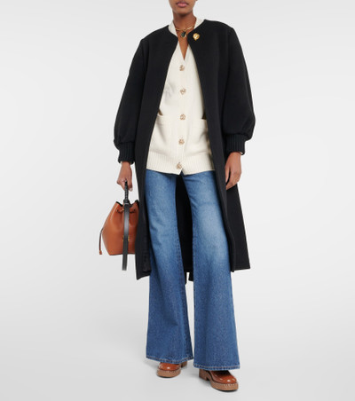 Chloé Wool-blend wrap coat outlook
