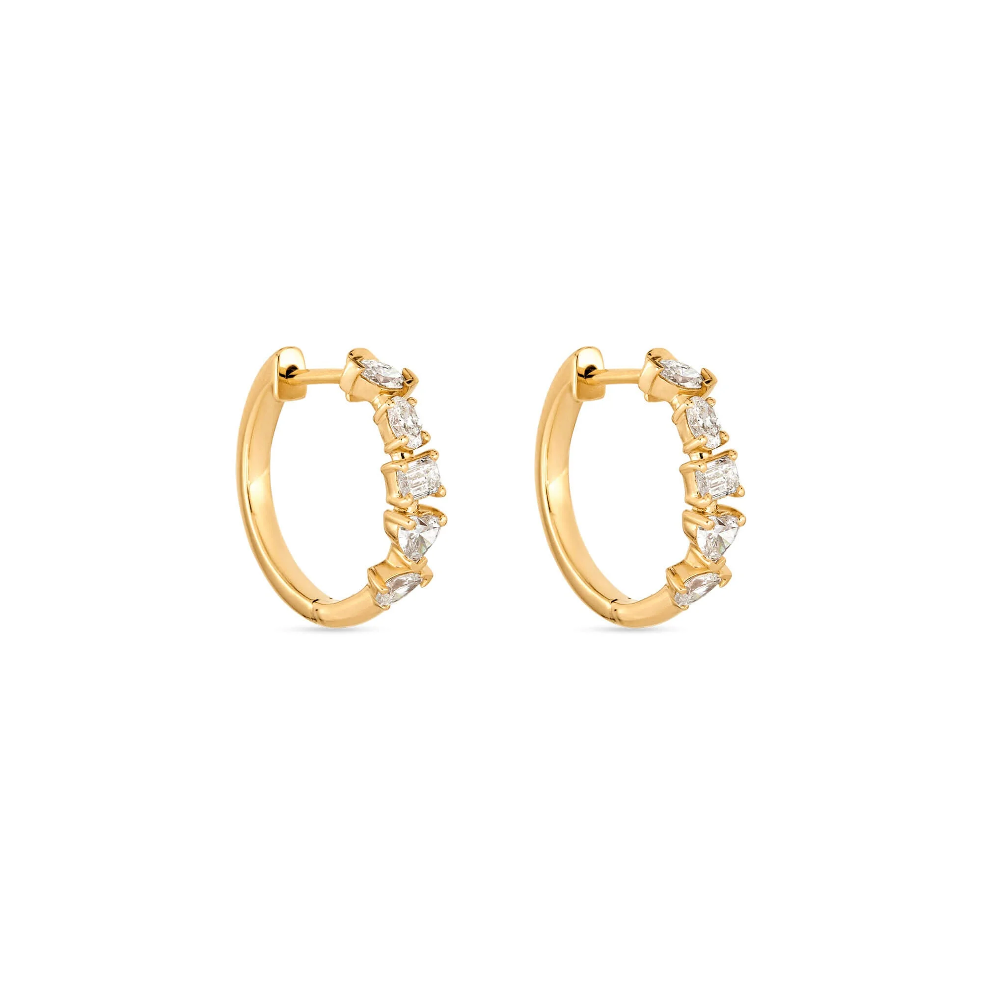 Carnival LAB-Created Diamond Hoops - 1
