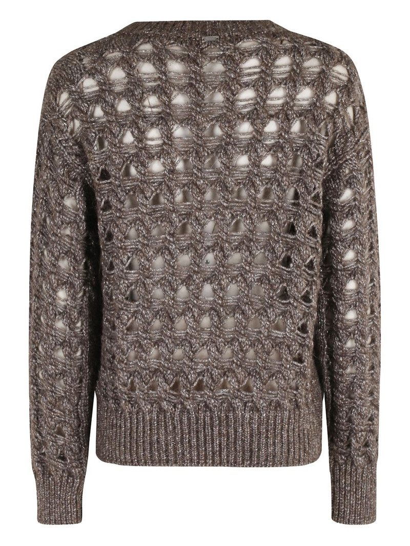 Herno open-knit sweater outlook