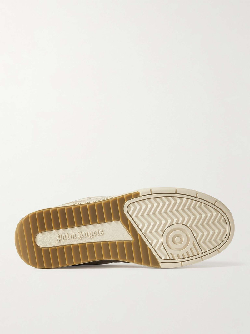 Palm University Suede-Trimmed Canvas Sneakers 3