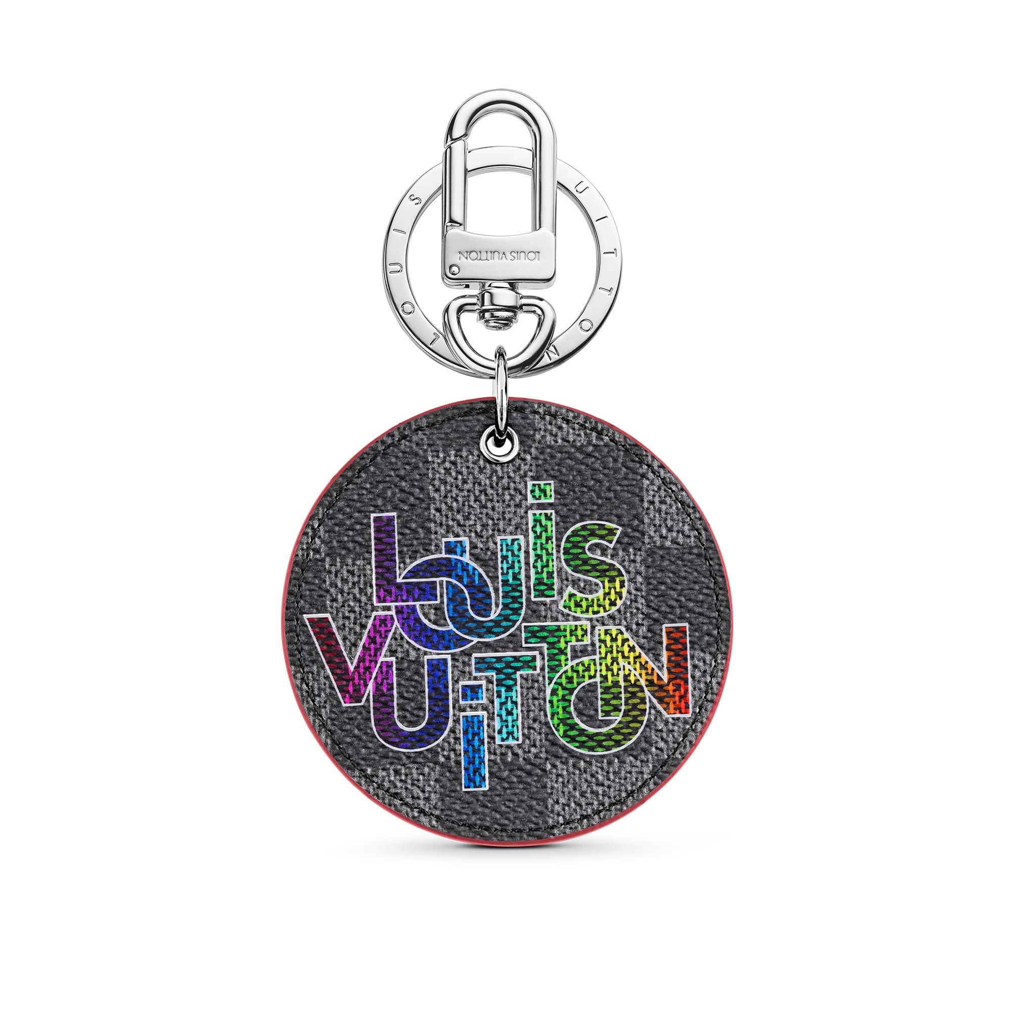 Round Illustre Bag Charm and Key Holder - 1