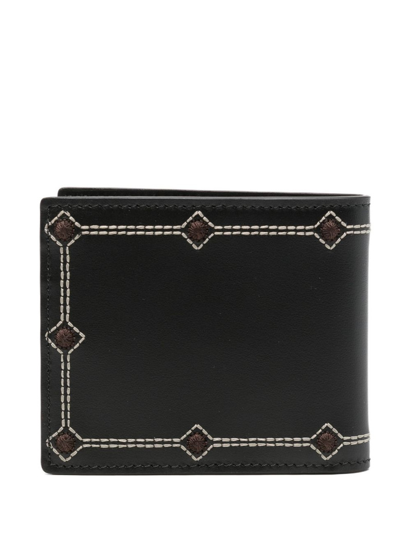 Etro embroidered leather wallet outlook