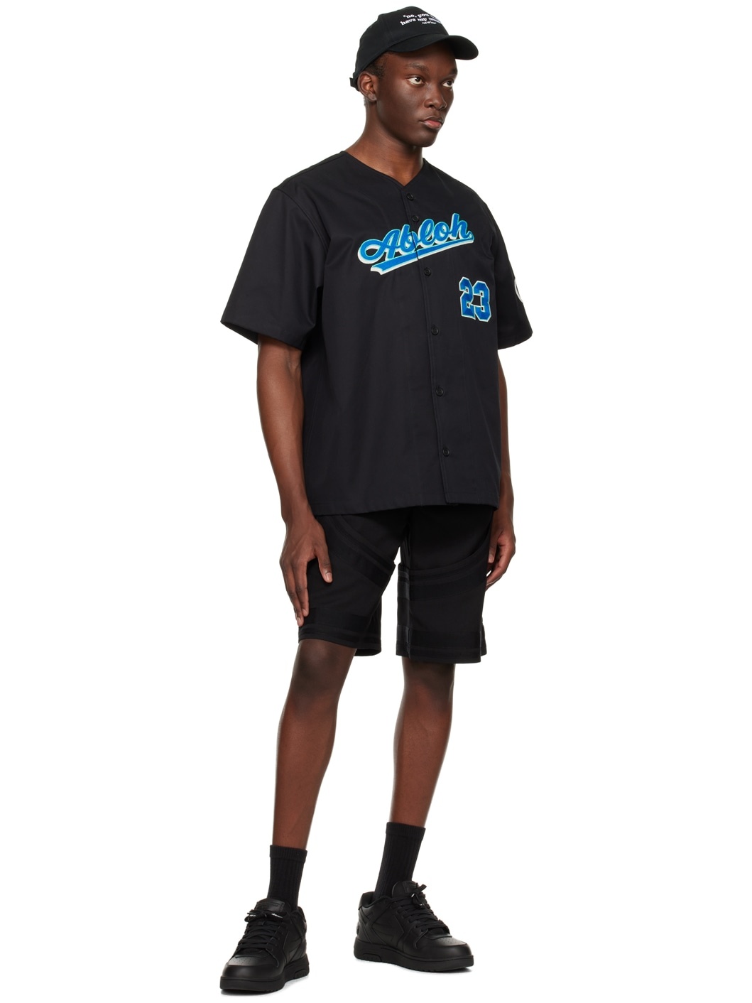 Black Formal Varsity Shorts - 4