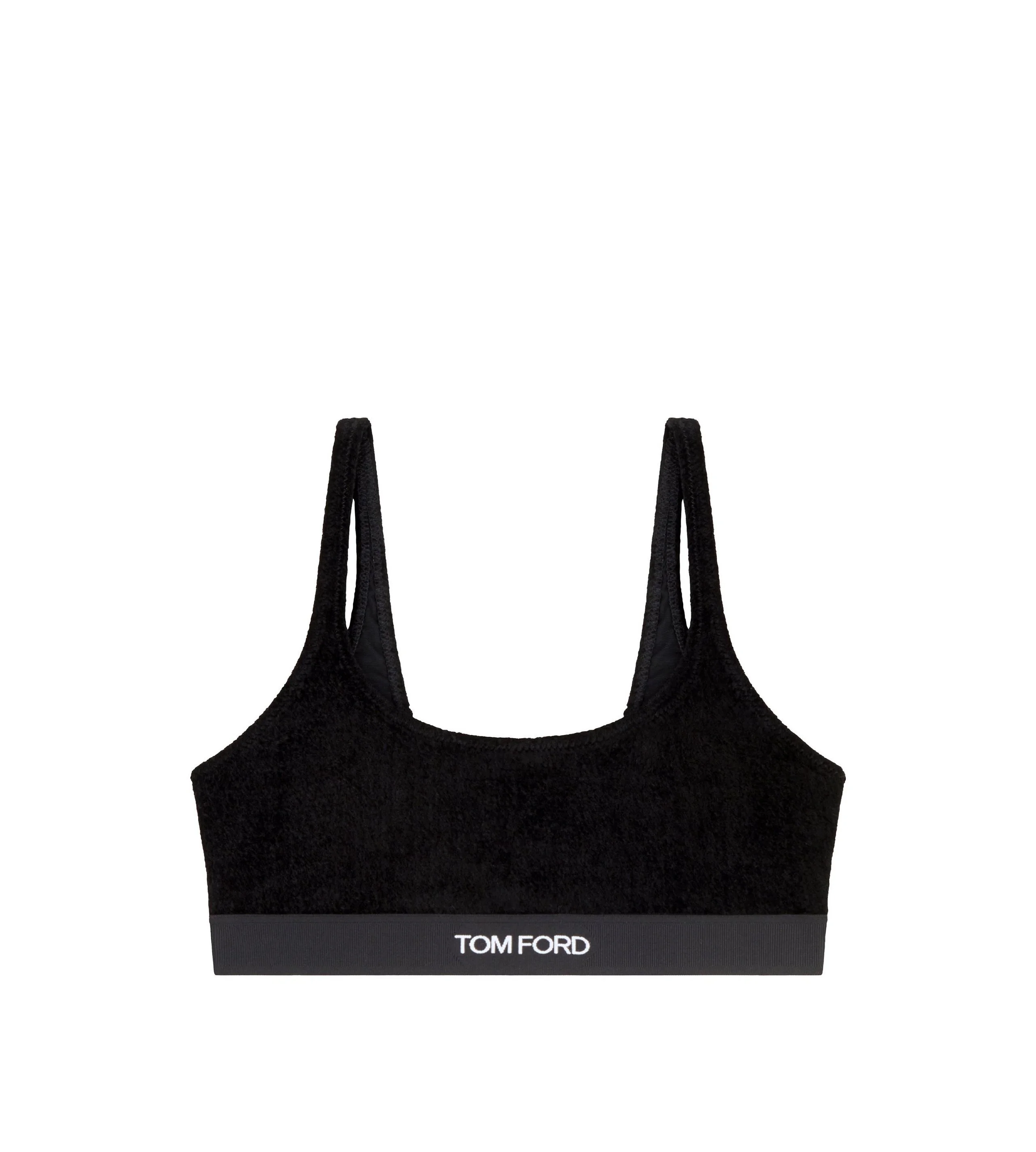 STRETCH VELVET BRALETTE - 1