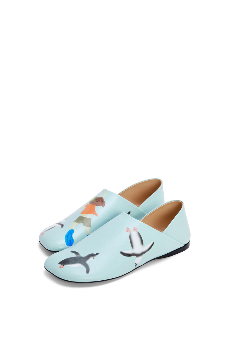 Toy slipper in printed lambskin 3