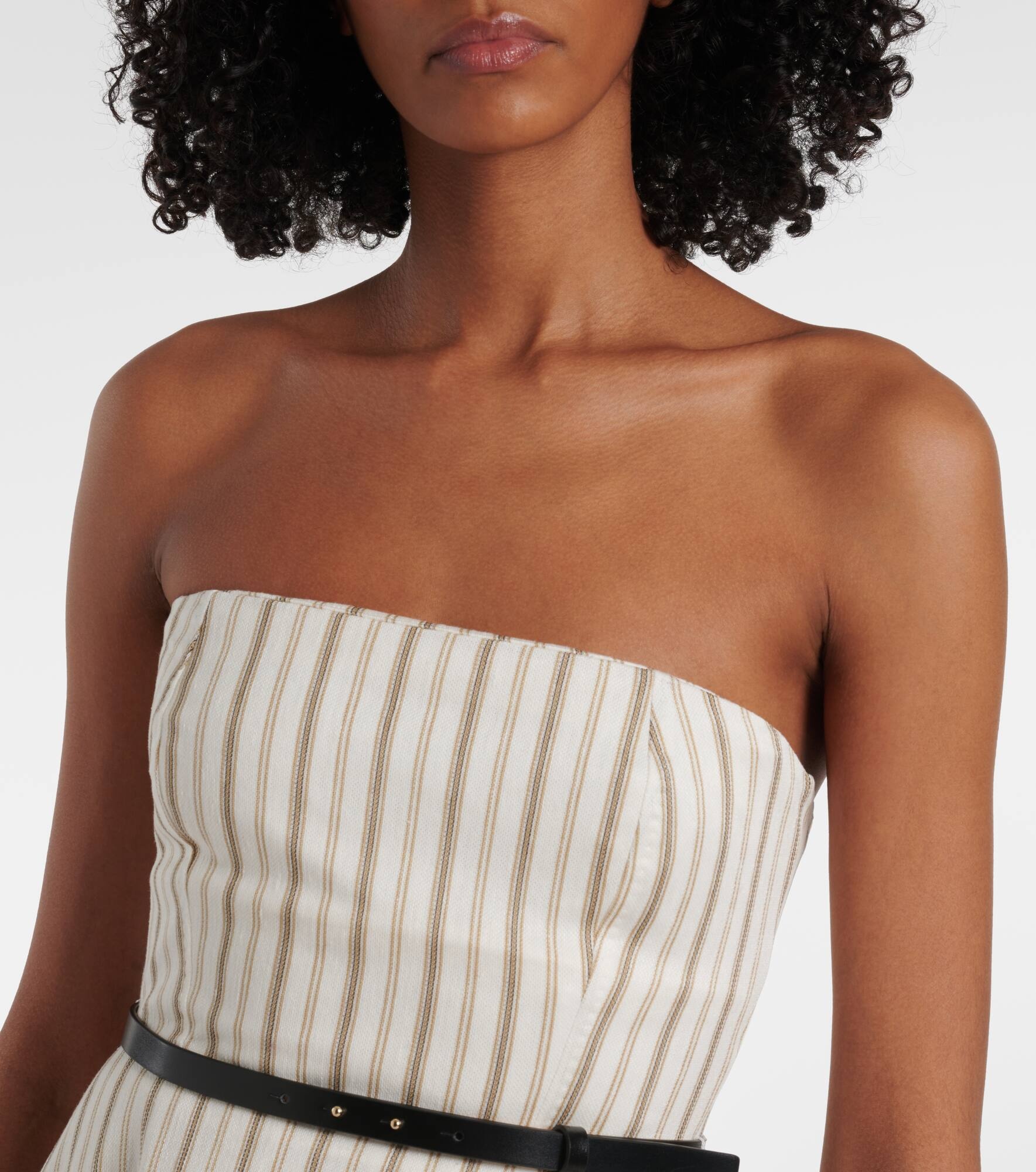 Fervida cotton and linen midi dress - 4