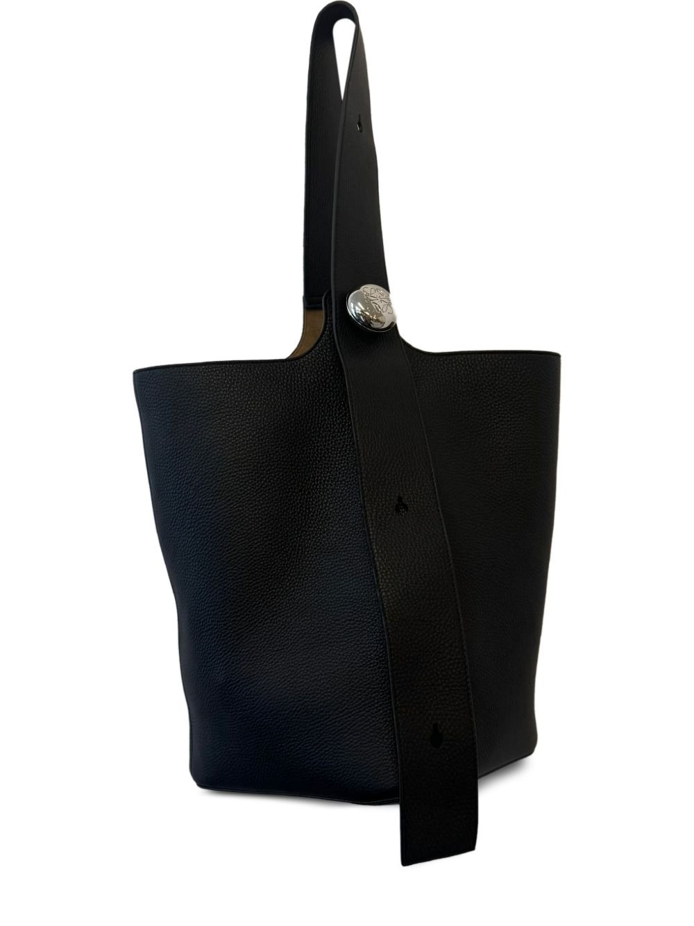 Pebble button-detail tote bag - 1