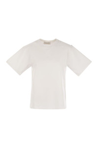 Tシャツ・カットソー SPORTMAX KABUL - T-shirt boxy in cotone (2512971011600 001) Sportmax Women's Kabul Oversized T-shirtshirt In White