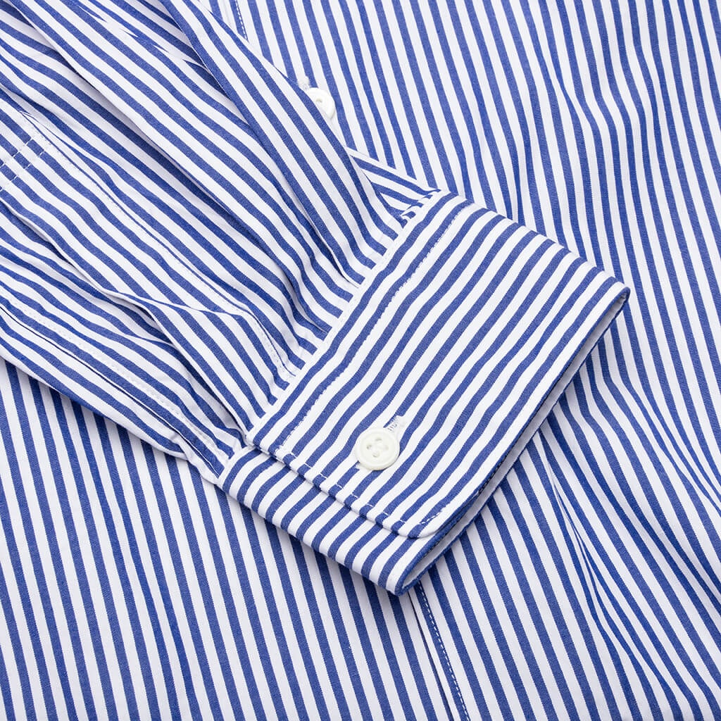 COMME DES GARCONS PLAY X THE ARTIST INVADER BROAD STRIPED SHIRT - STRIPE A - 4
