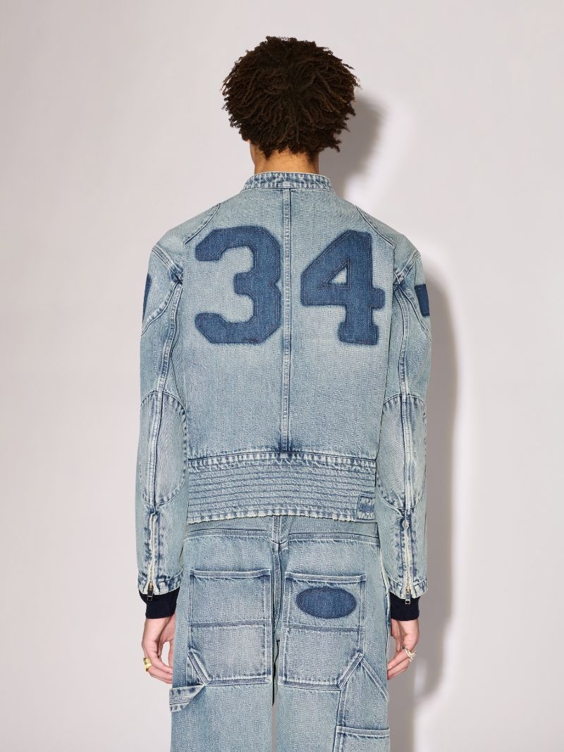 DENIM RIDER JACKET - 4