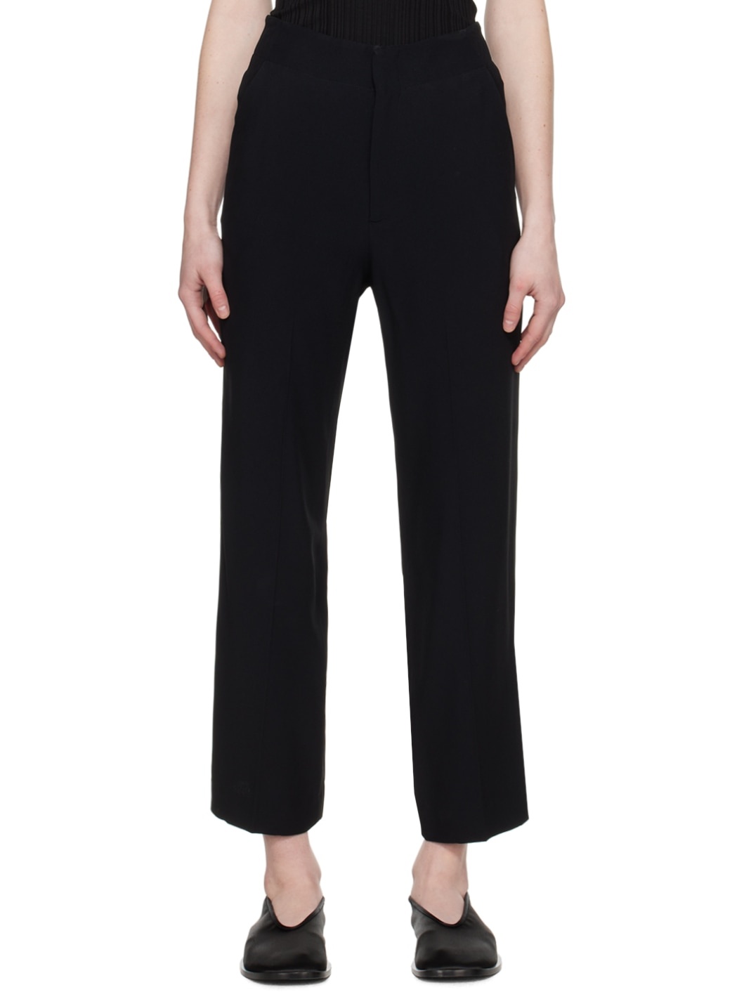 Black Cheval Trousers - 1