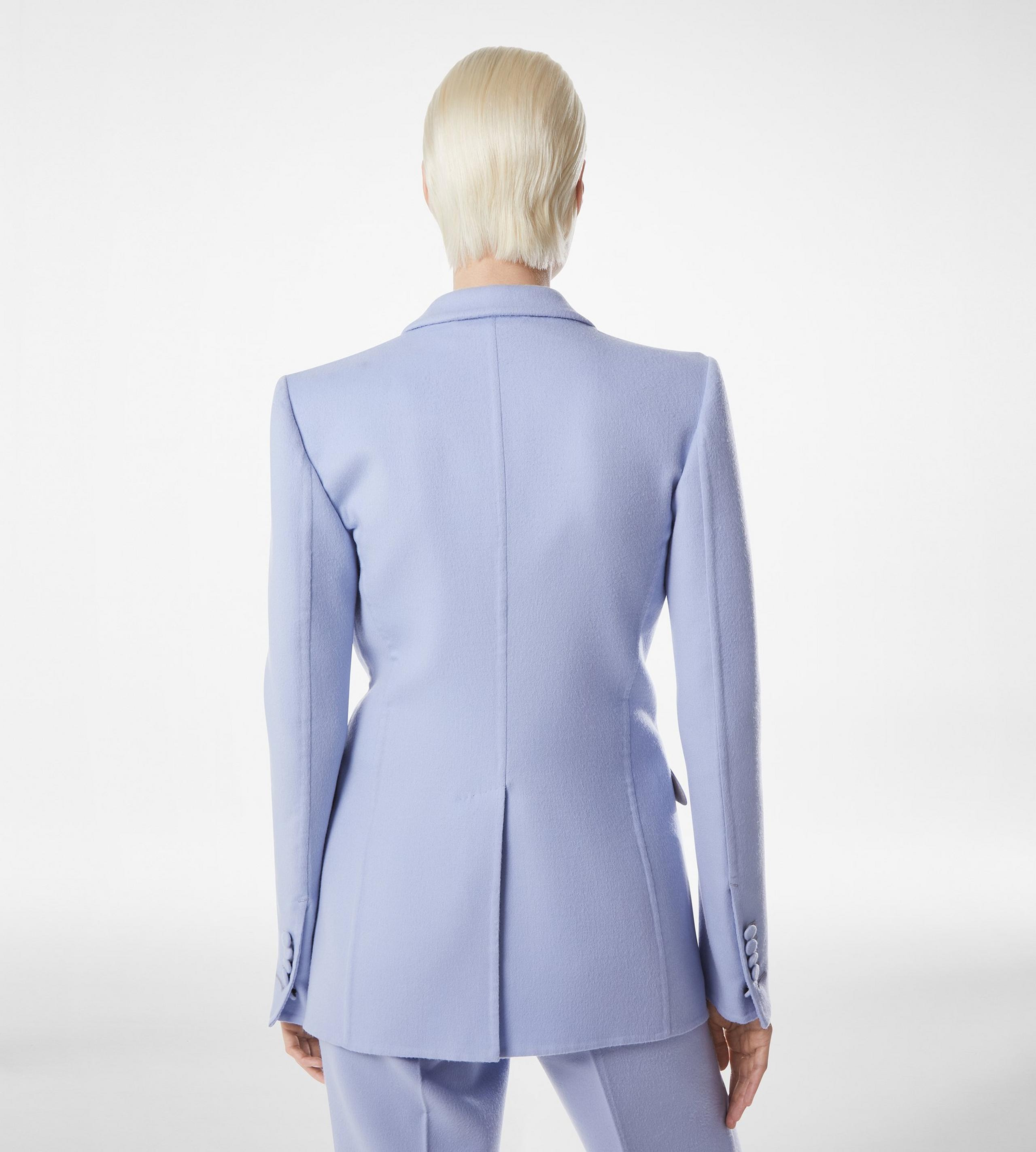 DOUBLE FACE LIGHT WOOL SINGLE BREASTED JACKET - 4