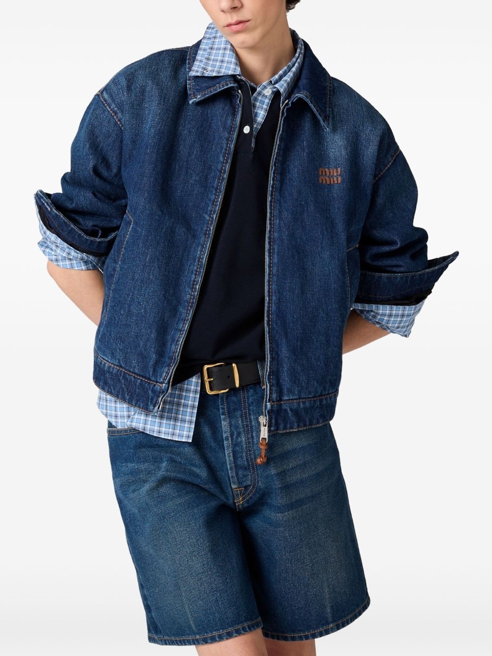 denim trucker jacket - 3