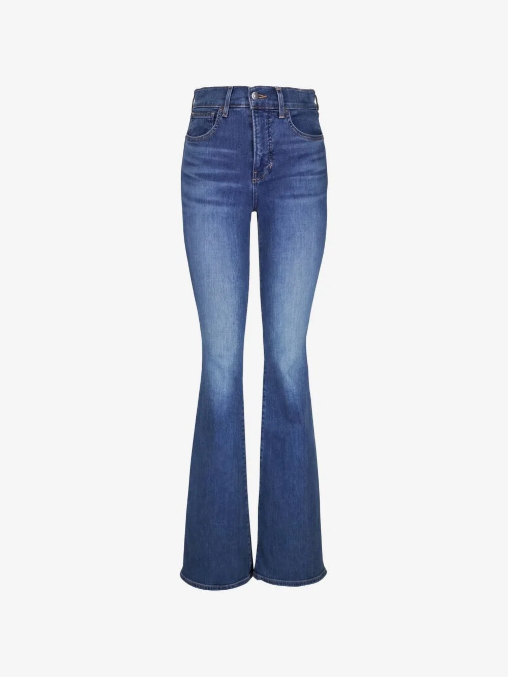 Beverly mid-rise flared-leg jeans - 1