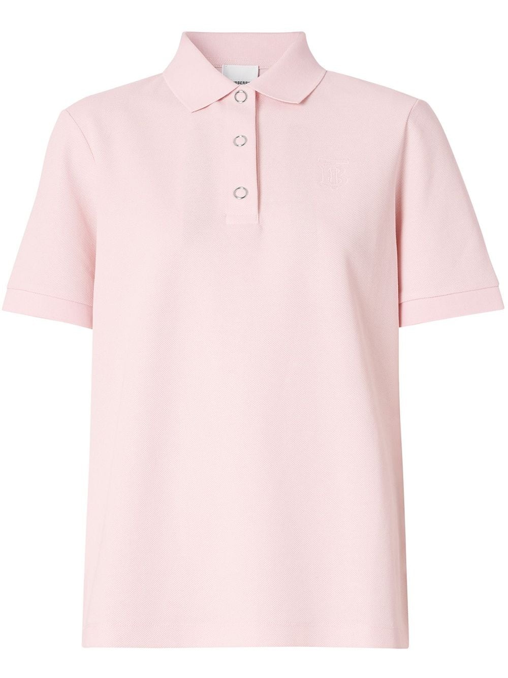 monogram motif cotton polo shirt - 1