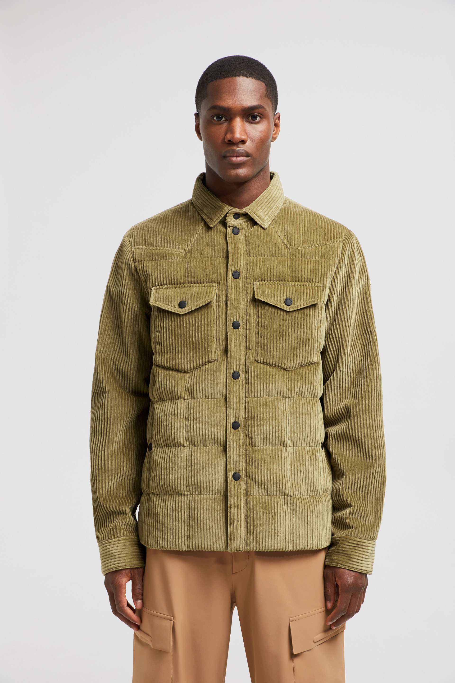 Gelt Corduroy Down Shirt Jacket - 3