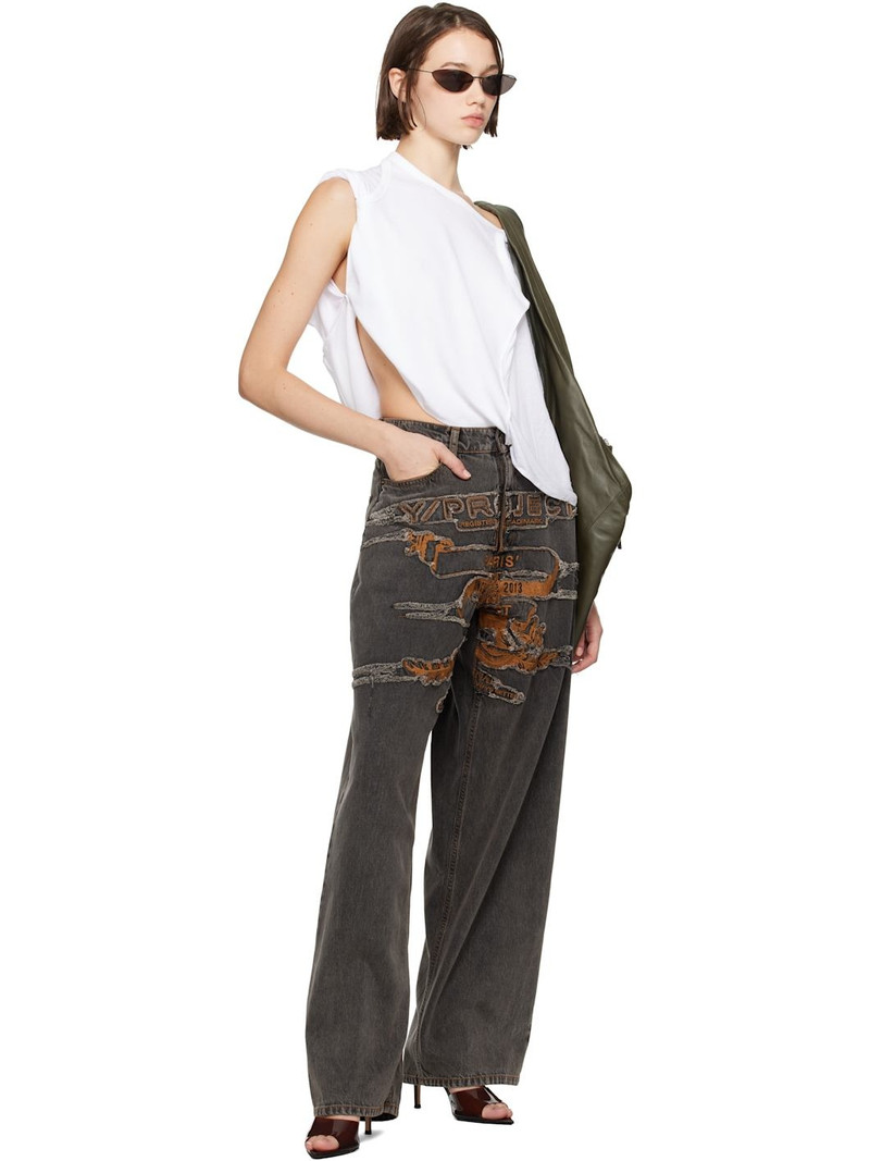 Y/Project Gray Paris' Best Patch Jeans outlook