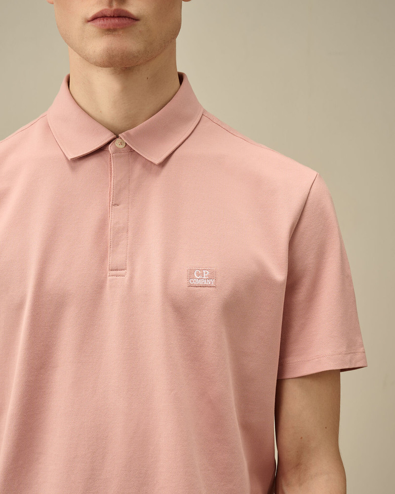 Stretch Piquet Three-Button Logo Polo 5
