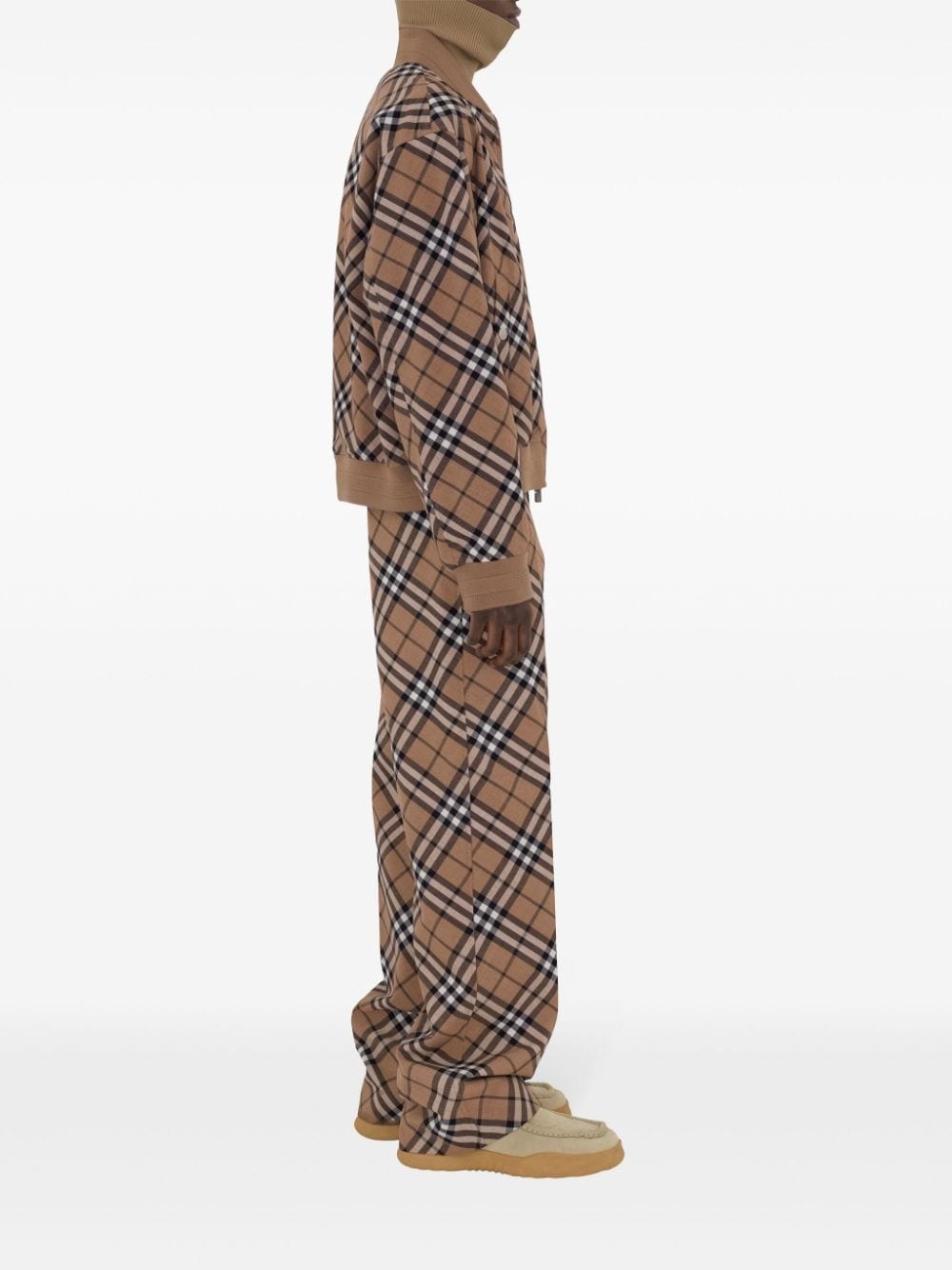 Vintage Check zip-up bomber jacket - 3