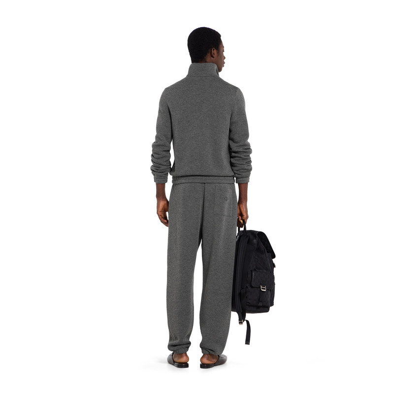 Double jersey jacquard zip jacket 4