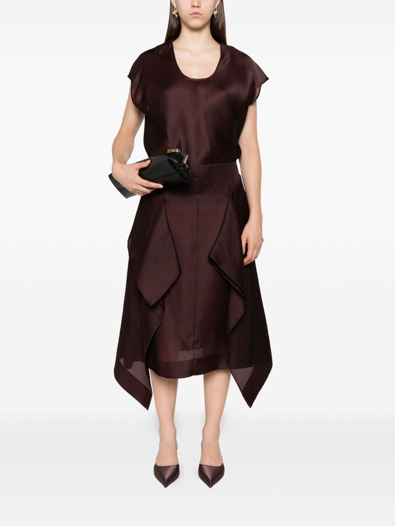 KHAITE Barbo scoop-neck silk top outlook