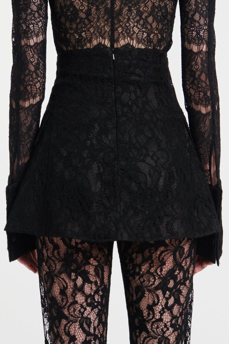 LACE BASQUE 트리머 블랙 6