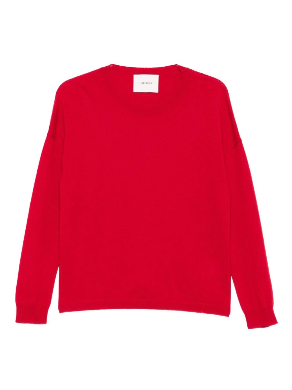 round-neck long-sleeve jumper - 1