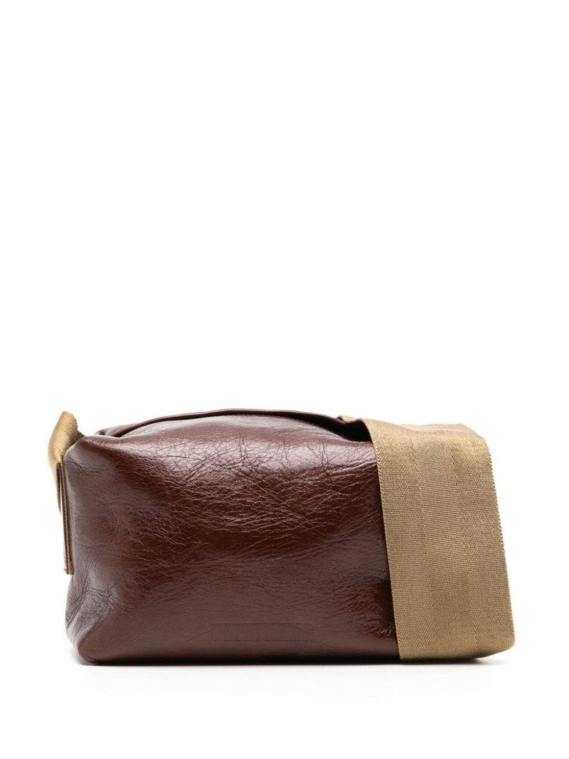 로고 debossed 가죽 어깨 부대 1