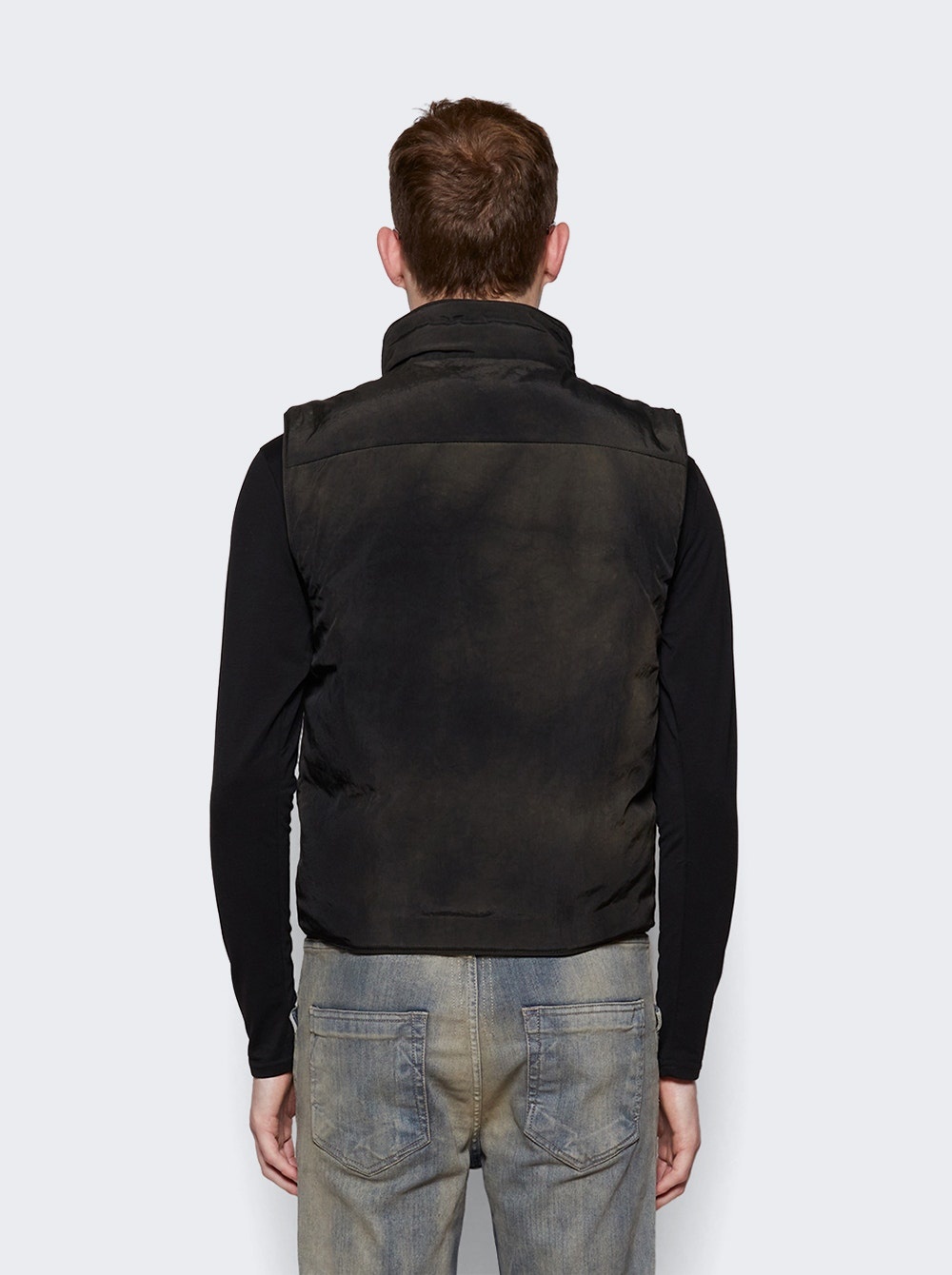 'aurora' Fitted Down Vest Brown - 5
