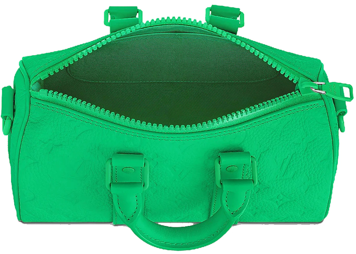 Louis Vuitton Keepall Bandouliere 25 Monogram Embossed Minty Green - 3