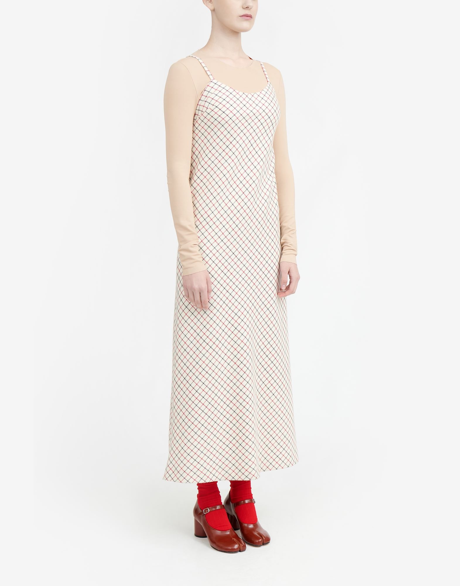 Tattersall lambswool slip dress - 3