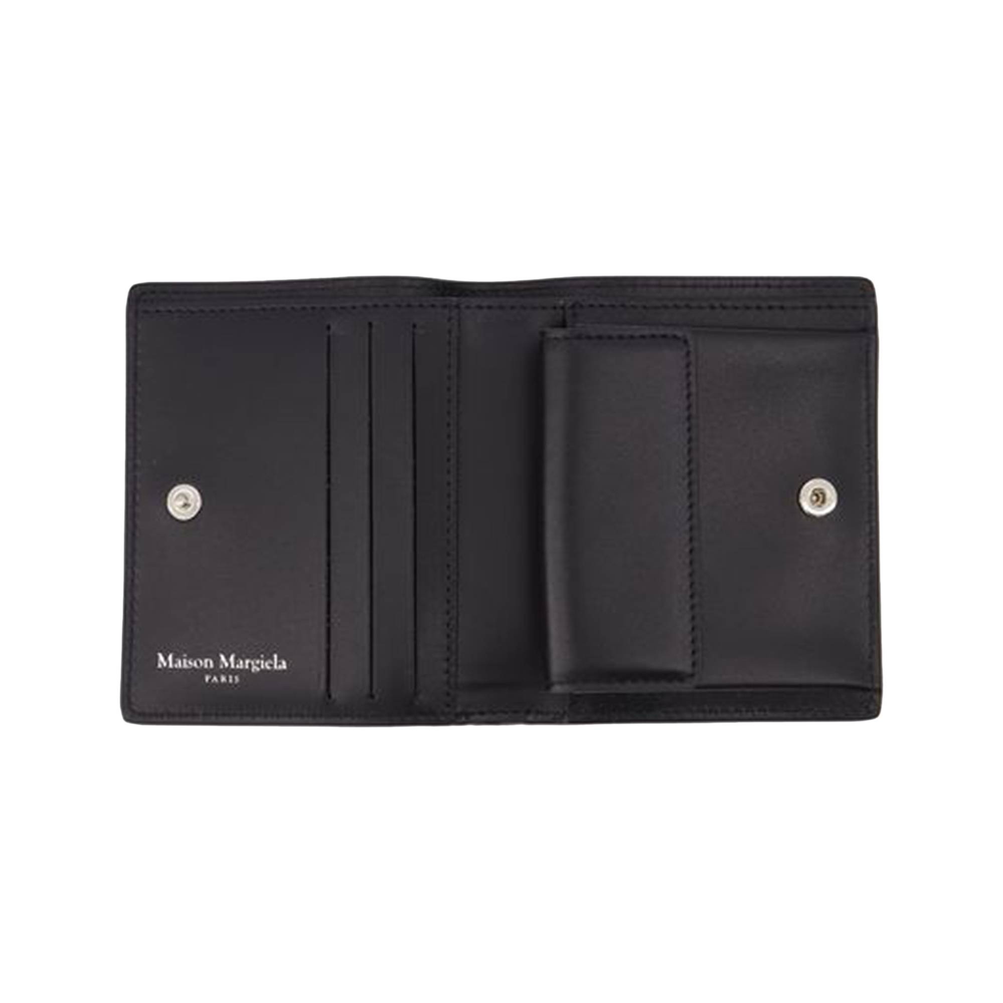 Maison Margiela Compact Bi Fold Wallet 'Black' - 3